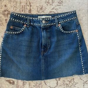 Topshop Moto denim skirt